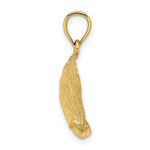 Load image into Gallery viewer, 14k Yellow Gold Abalone Shell Seashell Pendant Charm
