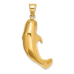 Load image into Gallery viewer, 14k Yellow Gold Manatee 3D Large Pendant Charm
