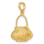 Load image into Gallery viewer, 14k Yellow Gold Basket Moveable 3D Pendant Charm
