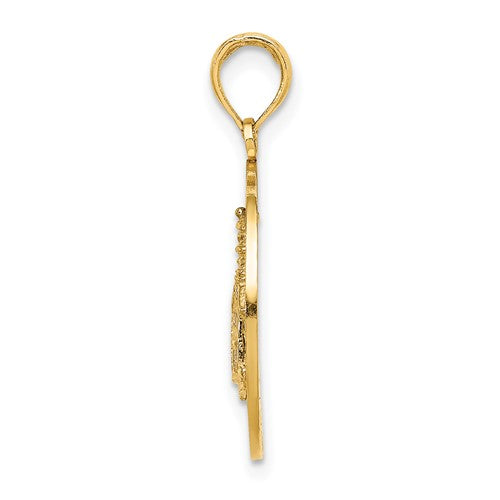 14k Yellow Gold Block Island North Light Lighthouse RI Rhode Island Pendant Charm