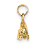 Carica l&#39;immagine nel visualizzatore di Gallery, 14k Yellow Gold Manatee 3D Pendant Charm
