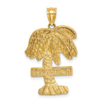 Afbeelding in Gallery-weergave laden, 14k Yellow Gold Palm Beach Florida Palm Tree Pendant Charm
