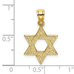 Kép betöltése a galériamegjelenítőbe: 14k Yellow Gold Star of David Pendant Charm
