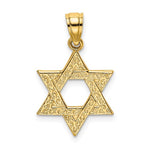 Kép betöltése a galériamegjelenítőbe: 14k Yellow Gold Star of David Pendant Charm
