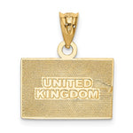 Kép betöltése a galériamegjelenítőbe: 14k Yellow Gold Enamel United Kingdom UK Flag Pendant Charm
