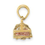 Load image into Gallery viewer, 14k Yellow Rose Gold Two Tone Lobster Trap 3D Small Pendant Charm
