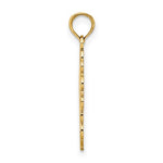 Afbeelding in Gallery-weergave laden, 14k Yellow Gold with Rhodium Lace Trim Cross Pendant Charm
