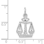 Carica l&#39;immagine nel visualizzatore di Gallery, 14k White Gold Justice Scales Pendant Charm
