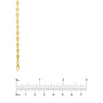 將圖片載入圖庫檢視器 14K Yellow Gold 3.7mm Puff Mariner Bracelet Anklet Choker Pendant Necklace Chain
