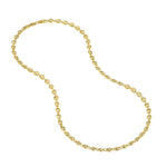 Indlæs billede til gallerivisning 14K Yellow Gold 4.5mm Puff Mariner Bracelet Anklet Choker Pendant Necklace Chain
