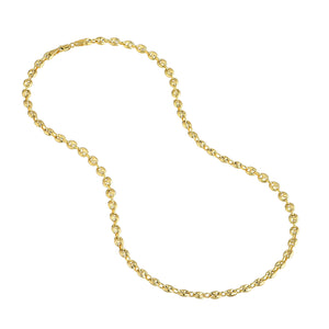 14K Yellow Gold 4.5mm Puff Mariner Bracelet Anklet Choker Pendant Necklace Chain