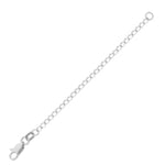 Lade das Bild in den Galerie-Viewer, 18k 14k 10k Yellow Rose White Gold or Sterling Silver 1.6mm Cable Chain Extender 3 inches
