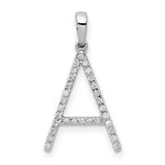 Afbeelding in Gallery-weergave laden, 14K Yellow White Gold Diamond Initial Letter A Uppercase Block Alphabet Pendant Charm
