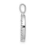Load image into Gallery viewer, 14K Yellow White Gold Diamond Initial Letter D Uppercase Block Alphabet Pendant Charm
