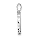 Charger l&#39;image dans la galerie, 14K Yellow White Gold Diamond Initial Letter I Uppercase Block Alphabet Pendant Charm
