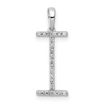Charger l&#39;image dans la galerie, 14K Yellow White Gold Diamond Initial Letter I Uppercase Block Alphabet Pendant Charm
