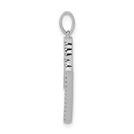 Load image into Gallery viewer, 14K Yellow White Gold Diamond Initial Letter M Uppercase Block Alphabet Pendant Charm
