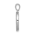 Load image into Gallery viewer, 14K Yellow White Gold Diamond Initial Letter O Uppercase Block Alphabet Pendant Charm
