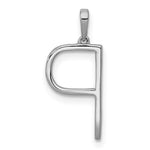 Load image into Gallery viewer, 14K Yellow White Gold Diamond Initial Letter P Uppercase Block Alphabet Pendant Charm
