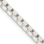 Lataa kuva Galleria-katseluun, Sterling Silver Heavyweight 3.75mm Box Bracelet Anklet Choker Necklace Pendant Chain
