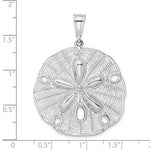 Load image into Gallery viewer, Sterling Silver Sand Dollar Large Pendant Charm
