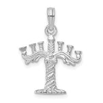 Load image into Gallery viewer, Sterling Silver Menorah 3D Pendant Charm
