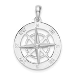 Charger l&#39;image dans la galerie, Sterling Silver Nautical Compass Medallion Pendant Charm
