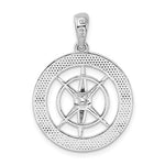 Lade das Bild in den Galerie-Viewer, Sterling Silver Nautical Compass Medallion Pendant Charm
