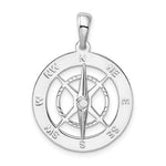 Cargar imagen en el visor de la galería, Sterling Silver Nautical Compass Medallion Pendant Charm
