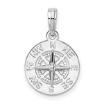 Load image into Gallery viewer, Sterling Silver Nautical Compass Medallion Small Pendant Charm

