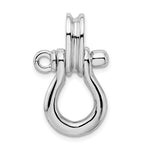 Load image into Gallery viewer, Sterling Silver Shackle Link with Pulley 3D Large Pendant Charm
