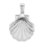 Indlæs billede til gallerivisning Sterling Silver Enamel Seashell Clam Shell Seahorse Pendant Charm
