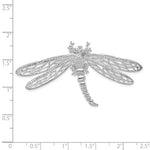 Kép betöltése a galériamegjelenítőbe: Sterling Silver Dragonfly Large Chain Slide Pendant Charm
