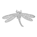 Kép betöltése a galériamegjelenítőbe: Sterling Silver Dragonfly Large Chain Slide Pendant Charm
