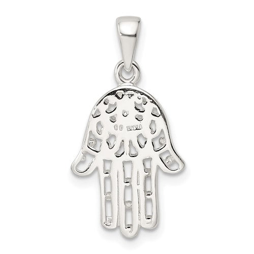 Sterling Silver Hamsa Hand of God Pendant Charm