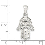 Afbeelding in Gallery-weergave laden, Sterling Silver Hamsa Hand of God Pendant Charm
