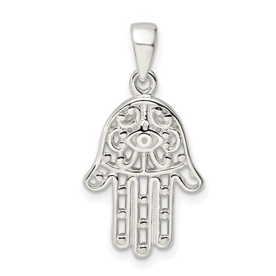 Sterling Silver Hamsa Hand of God Pendant Charm