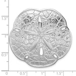 Φόρτωση εικόνας στο εργαλείο προβολής Συλλογής, Sterling Silver Sand Dollar Large Chain Slide Pendant Charm
