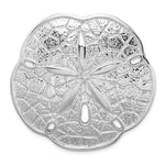Afbeelding in Gallery-weergave laden, Sterling Silver Sand Dollar Large Chain Slide Pendant Charm
