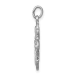 Load image into Gallery viewer, Sterling Silver Rhodium Plated Cruciform Cross Four Way Miraculous Medal Pendant Charm
