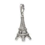 Indlæs billede til gallerivisning Sterling Silver Paris Eiffel Tower 3D Pendant Charm
