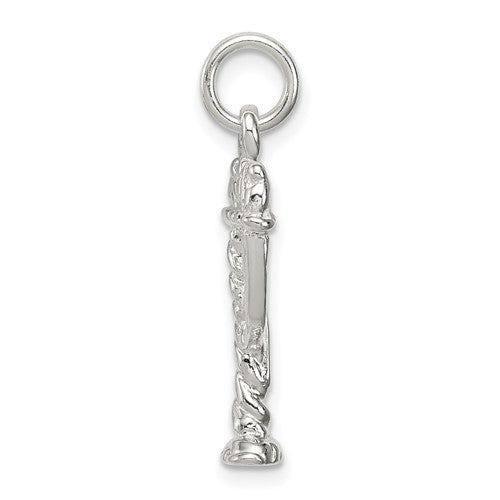 Sterling Silver Menorah Pendant Charm
