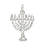 Carregar imagem no visualizador da galeria, Sterling Silver Menorah Pendant Charm
