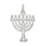 Load image into Gallery viewer, Sterling Silver Menorah Pendant Charm
