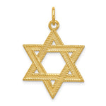 Charger l&#39;image dans la galerie, Sterling Silver Gold Plated Star of David Pendant Charm
