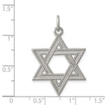 Load image into Gallery viewer, Sterling Silver Star of David Pendant Charm
