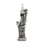 Indlæs billede til gallerivisning Sterling Silver New York Statue of Liberty 3D Pendant Charm
