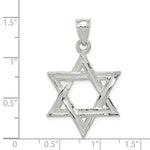Afbeelding in Gallery-weergave laden, Sterling Silver Star of David Pendant Charm

