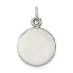 Load image into Gallery viewer, Sterling Silver Star of David Round Circle Antique Finish Pendant Charm
