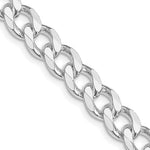 Afbeelding in Gallery-weergave laden, Sterling Silver Rhodium Plated 8mm Curb Bracelet Anklet Choker Necklace Pendant Chain
